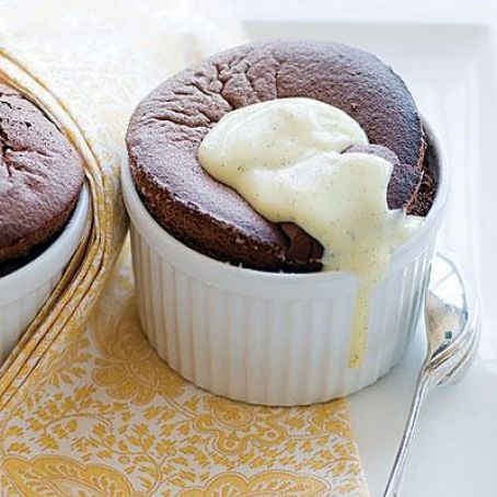 Flourless Chocolate Soufflés