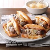 Slow-Cooked Reuben Brats Recipe