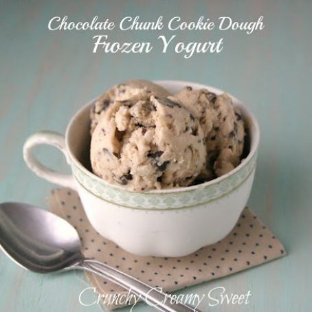 Chocolate Chuck Cookie Dough Frozen Yogurt