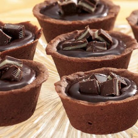 Mint Truffle Cookie Cups