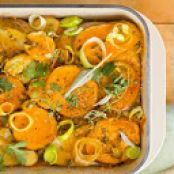 Leek and Root Vegetable Gratin
