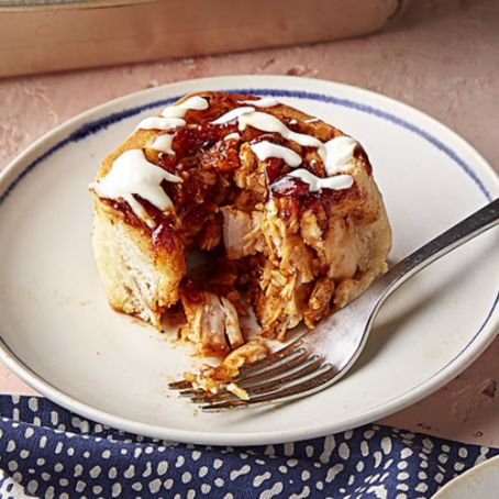 BBQ Chicken 'Cinnamon Rolls'