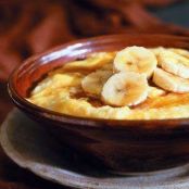 Polenta with Bananas & Maple Syrup