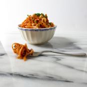 Sweet Potato Noodles with Peanut Sauce
