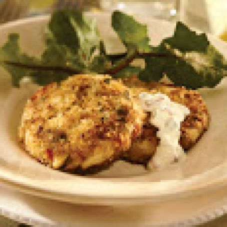 Chesapeake Bay Crab Cakes with Herbed Tartar Sauce