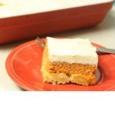 Pumpkin Crunch/Dump Cake with Cream Cheese Frosting