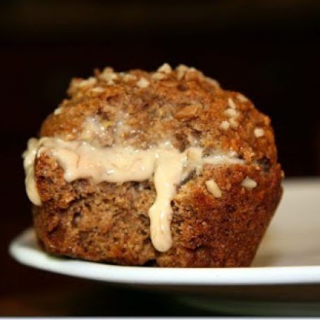 Peanut Butter Banana Bomb Muffins Vegan