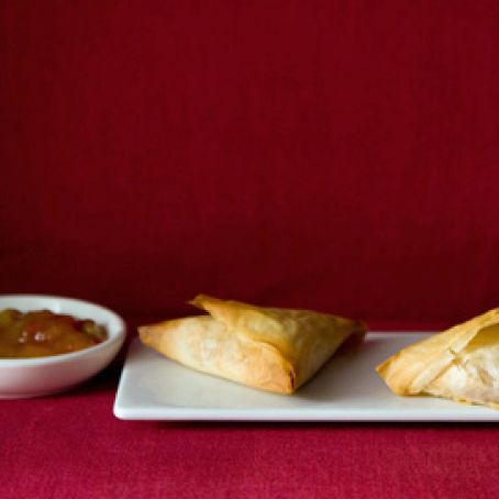 Potato Samosa Phyllo Triangles