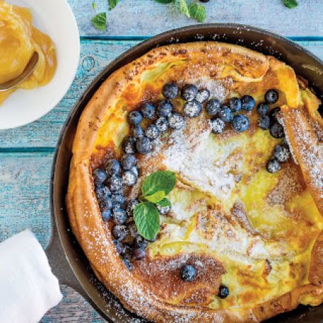 Lemon-Blueberry Dutch Baby