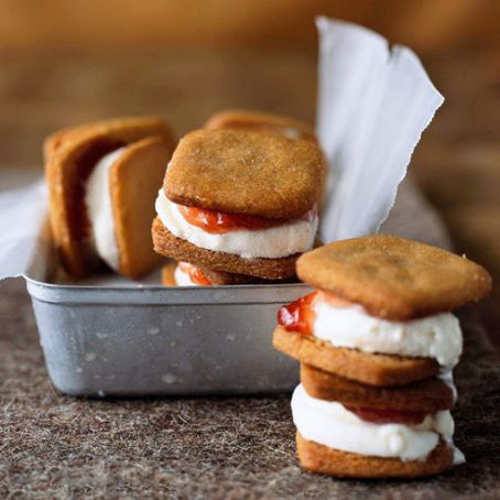 PB & J Ice Cream Sandwiches