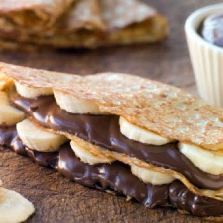 CHOCOLATE & BANANA CREPES
