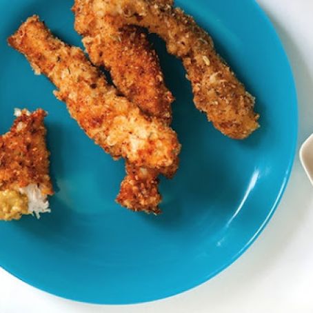 Parmesan and Fennel Seed Crusted Chicken Fritters