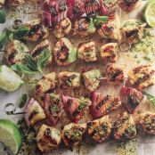 Mojito Marinated Chicken Kebabs