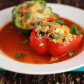 Mexican Stuffed Peppers with Quinoa and black beans