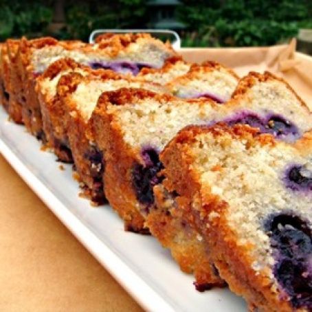 Moist Blueberry Lemon Pound Cake