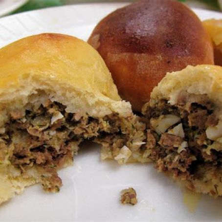 Beefy Filled Hard Rolls