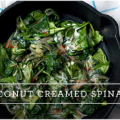 Coconut Milk Creamed Spinach
