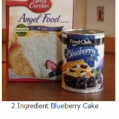 2 Ingredient Blueberry Cake