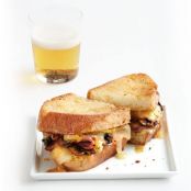 Grilled Ham, Cheese and Mushroom Sandwiches