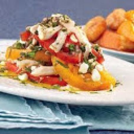 Tomato Chicken Stack Salad