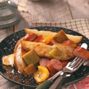 Potato-Sausage Foil Packs Recipe
