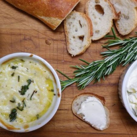 CHEESE****Baked Ricotta Cheese with Lemon and Herbs