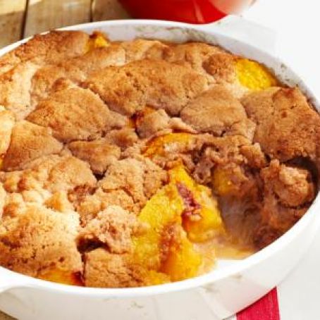 Bourbon Peach Cobbler