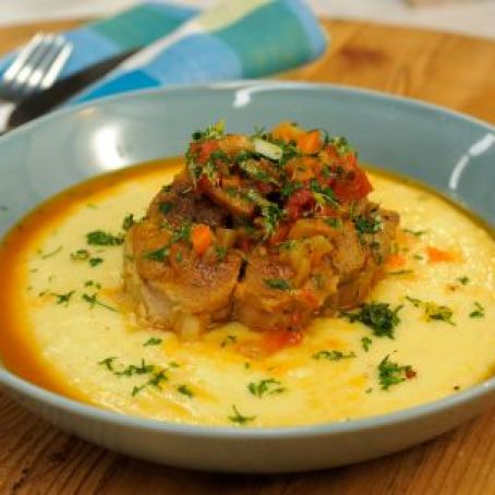Beef Shanks with Creamy Polenta and Gremolata