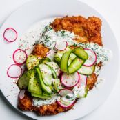 Chicken Milanesa with Maggi Ranch Sauce