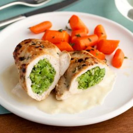Stuffed Chicken Divan with a Sherry Dijon Sauce