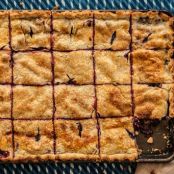 Blueberry Peach Slab Pie