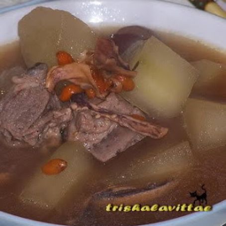 SOUP -  Winter Melon Soup 红枣冬瓜排骨汤