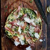 Five-Herb Frittata with Prosciutto and Parmesan