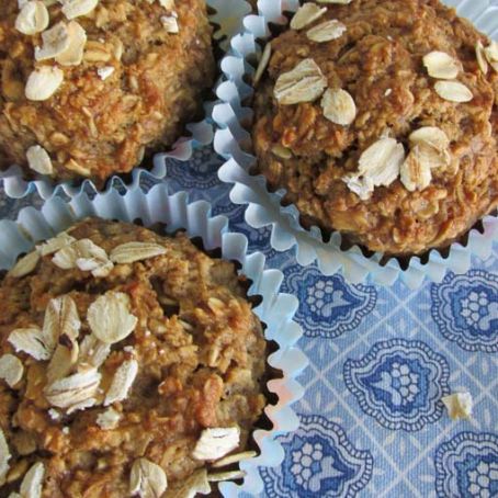 No Flour, Sugar Free, Oil Free Healthy Oatmeal Muffins Recipe