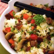Fried Rice with Bacon & Fresh Coriander