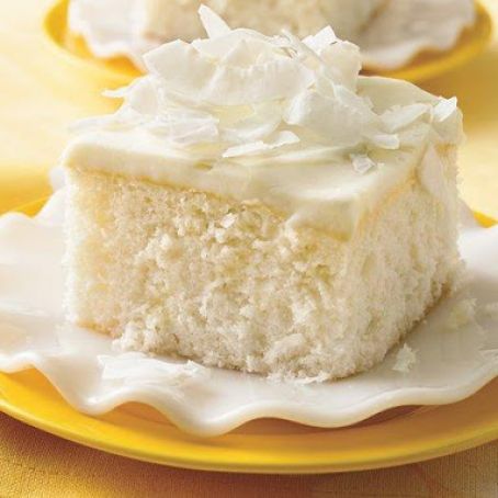 Coconut Cake with White Chocolate Frosting
