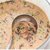 RICE - Wild Rice and Mushroom Soup (With optional Chicken or Turkey)