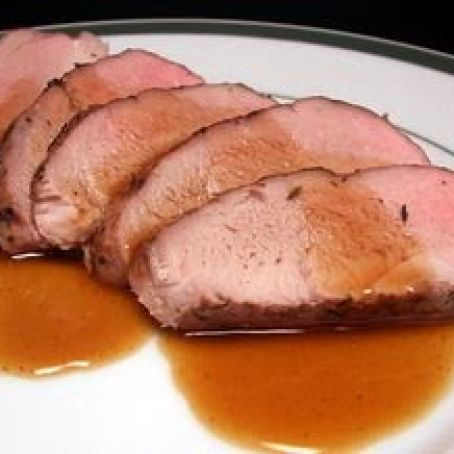 Spiced Pork Tenderloin with Maple Chipotle Sauce