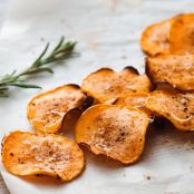 Baked Parmesan Butternut Chips