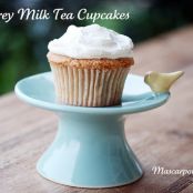 Earl Grey Milk Tea Cupcakes with Mascarpone Frosting