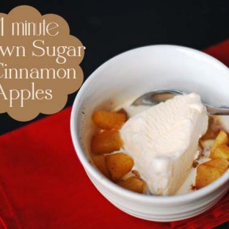 1-Minute Brown Sugar and Cinnamon Apples