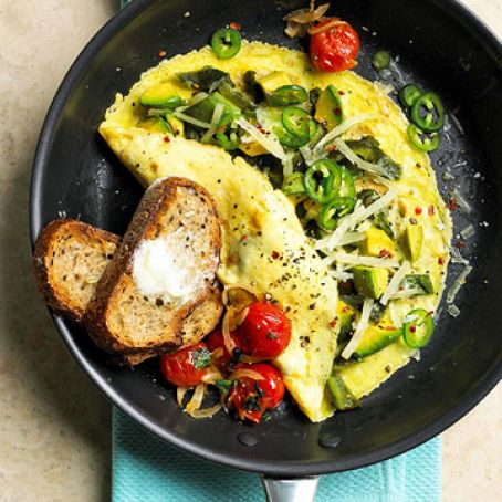 Debbie Shore's Pepper Avocado Omelet