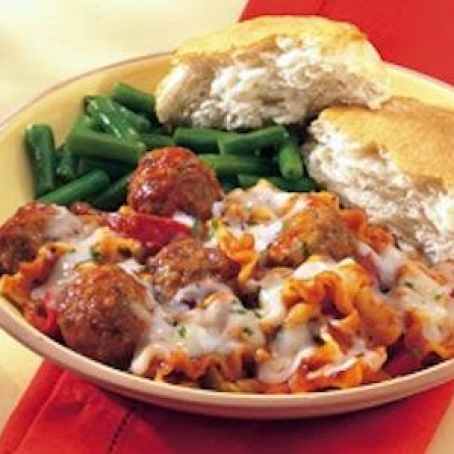 Overnight Meatball & Pasta Casserole