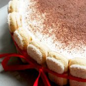 Eggless Tiramisu Charlotte