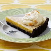 Lemon Tart with Chocolate Cookie Crust and Marmalade Cream