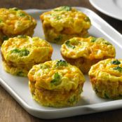 CRUSTLESS VEGGIE MINI QUICHES
