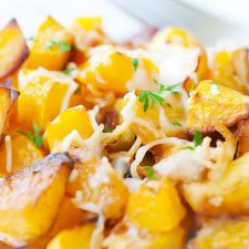 Garlic Parmesan Roasted Butternut Squash