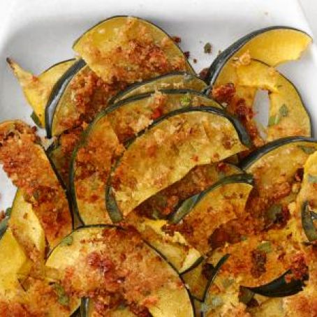 Cheese-Crusted Squash
