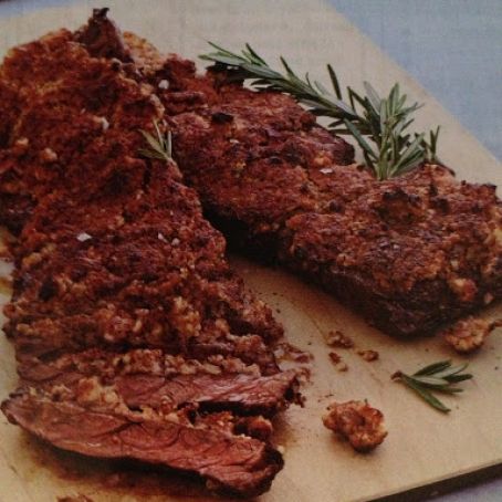 Pecan Crusted Skirt Steak