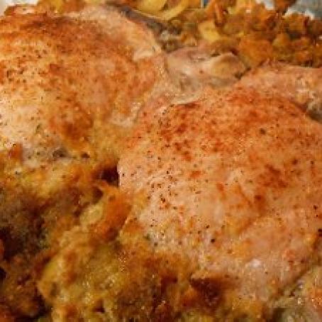 Stuffed Pork Chop Casserole
